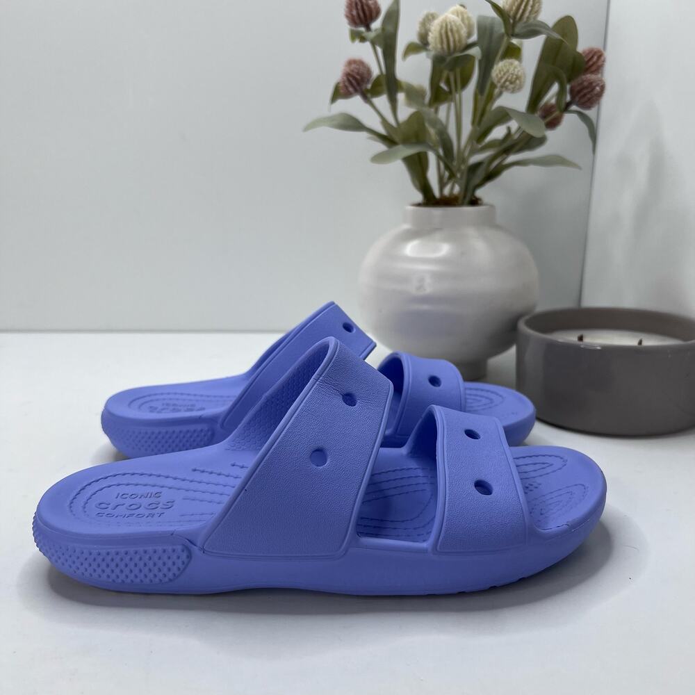 Crocs Classic V2 Slide Sandal Purple/Blue Men's 4/ Women's 6